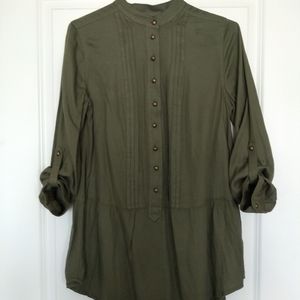 H&M Green Shirt Dress
